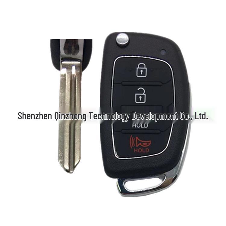 4-Tasten Klappautoschlüsselgehäuse Ersatz für Hyundai