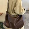 2025 New Retro Premium Soft Leather Shoulder Bag Fashionable Versatile Casual Dumpling Bag Large Capacity Commuter Tote Bag
