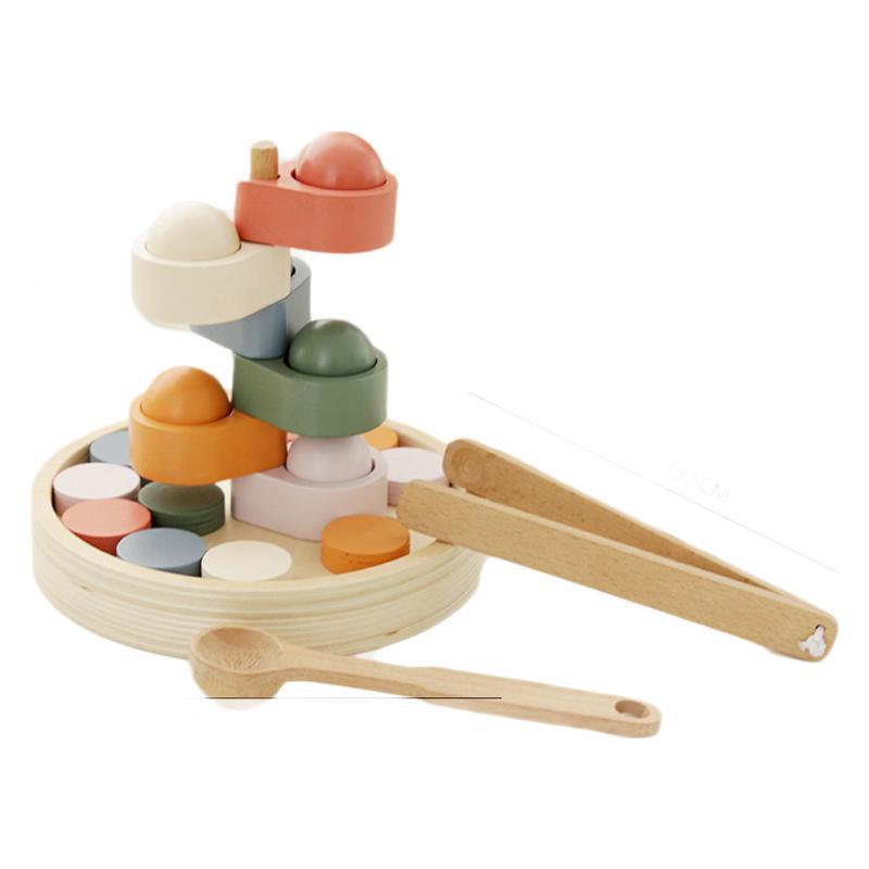 Children Parish Montessori Sensory Wooden Toys Sorting Ball Cup Coins Fine Motor Training Matching Games Early Educational Toys
