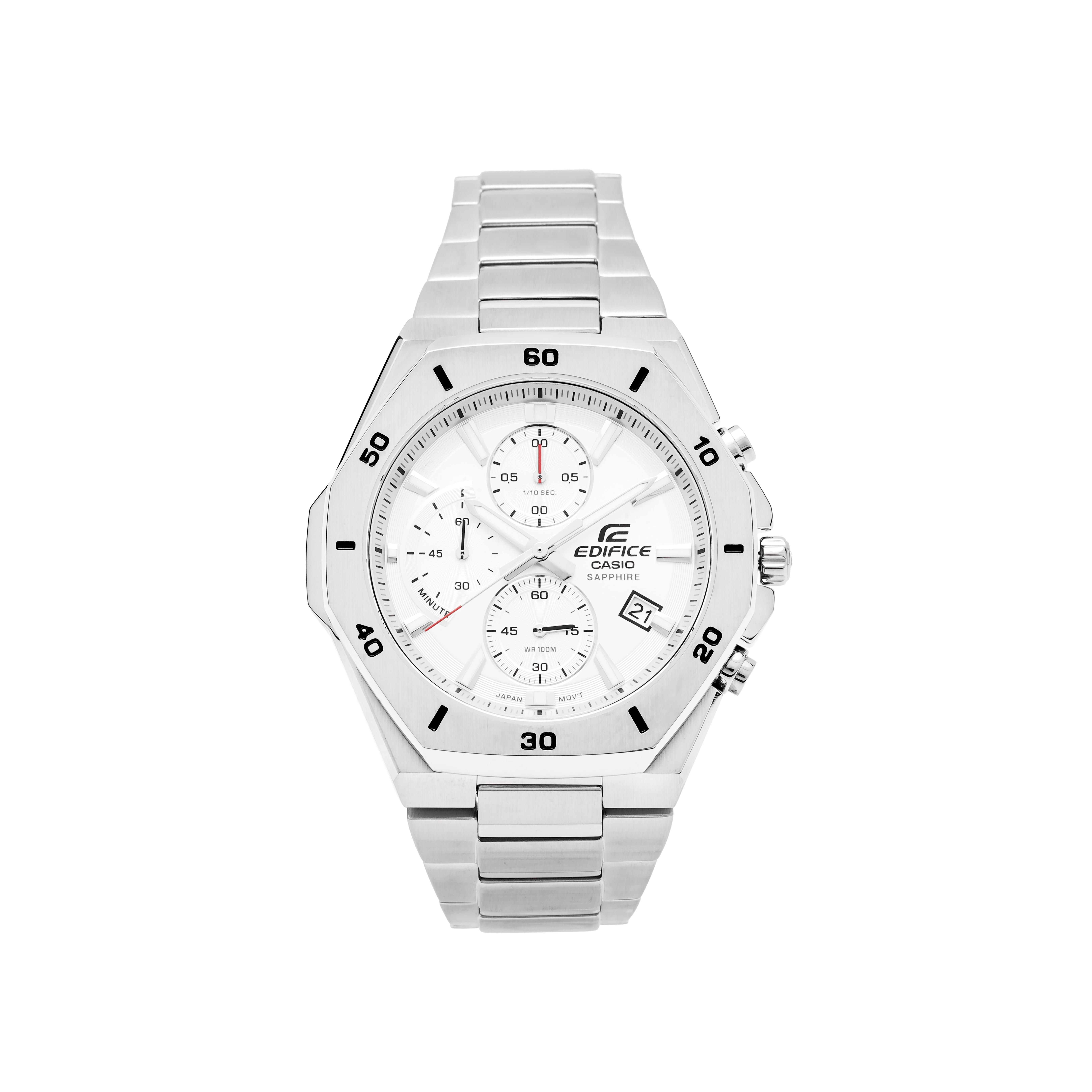 CASIO Men EDIFICE Silver Watch EFB-680D-7AV EFB-680D-7AV Silver Strap