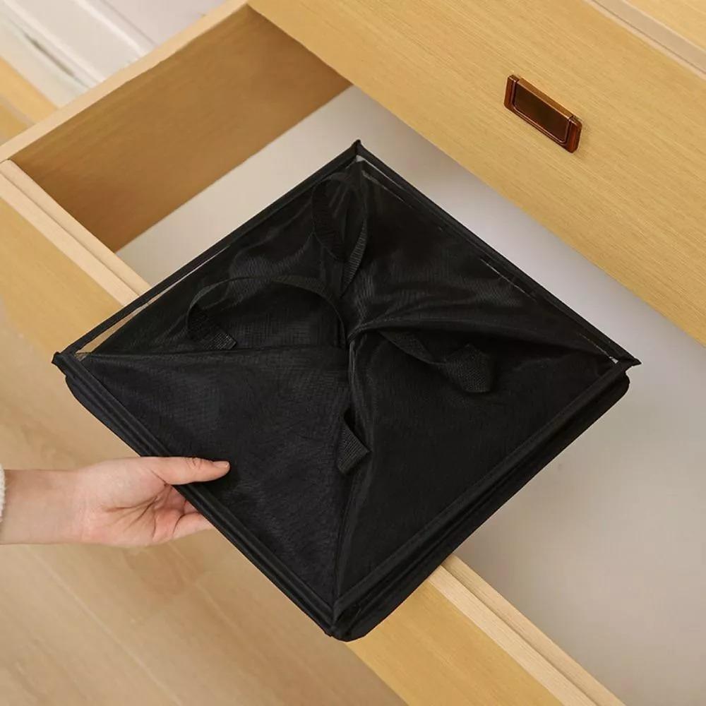 Square Laundry Basket Foldable Storage Basket New Mesh Basket