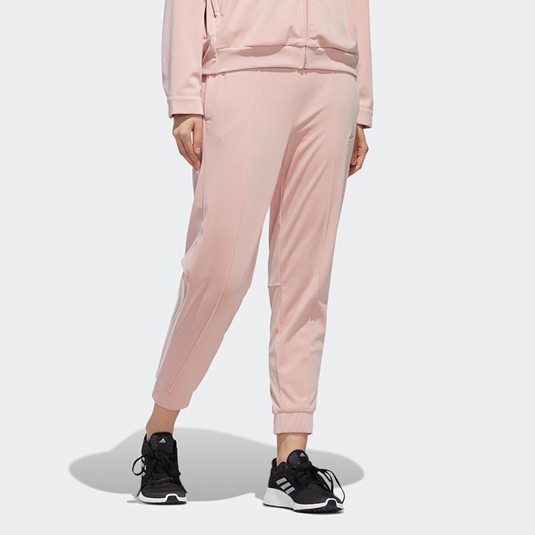 Adidas Knitted Sweatpants Women's Vibrant Pink Moderate Slim Fit Pants GM1453