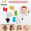 Collana in silicone per la dentizione: Blocchi da Costruzione Educativi e Ciondolo Sensoriale da Masticare per Neonati
