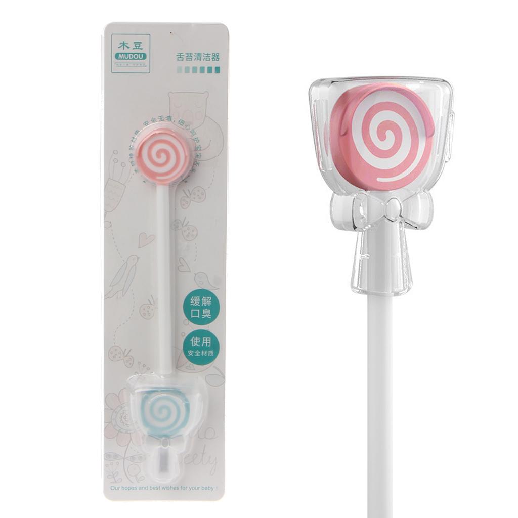 Lollipop Baby Tongue Cleaning Brush Child Tongue Scraper Cleaner Baby Care Christmas Baby Kids Gift