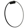Kinkiet Ścienny Nowoczesny Czarny Pionowy Ring Ø90Cm Zmienna Barwa Led 47W Mirror Light Prestige
