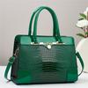Neue Eidechsenmuster-Ledertextur vielseitige Tasche Schulter Crossbody helle Leder große Kapazität Damen-Tasche große Tasche