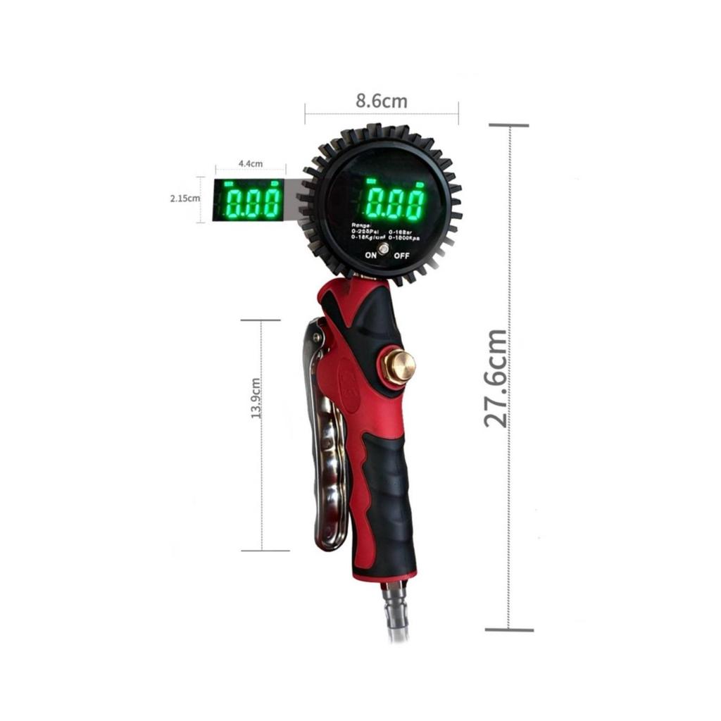 Handheld Digital Tire Inflator Accurate Gauge Portable for Vehicle Owners,