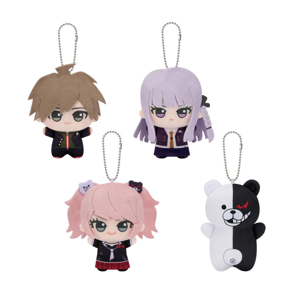 Danganronpa Series Chibi Gurumi Vol. 1 (Makoto Naegi, Kyoko Kirigiri, Junko Enoshima, Monokuma) Official Approx. 11cm (Set of 4)
