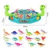 Children Catapult Marble Toy Dinosaur Battle Board Play Parent-Child Double Game Machine Educational 2-Player Battle Table Games