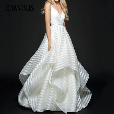 Summer Women's Dress Backless Aesthetic Light Luxury White Fresh Simple Wedding Dresses