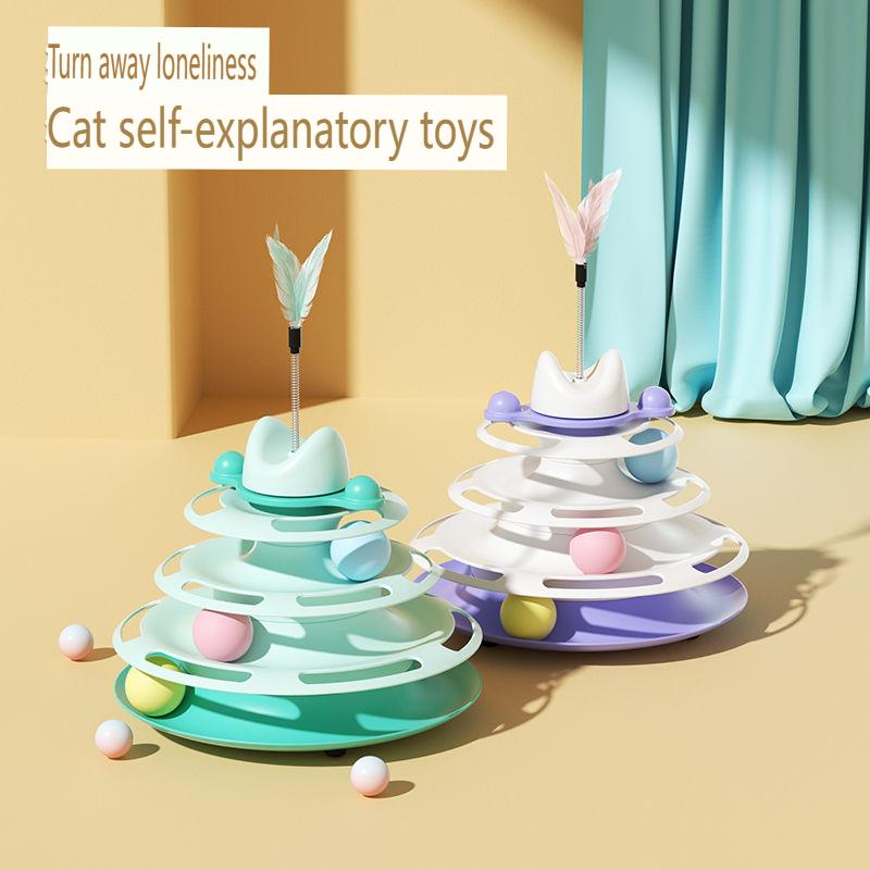 Brinquedos para Gatos Self Hi, Divertido, Divertido, Varinha para Gato, Pena, Animal de Estimação, Bola Giratória para Gato, Rato Durável e Coleção de Suprimentos para Gatos