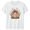 Fall In Love With Autumn Unisexs TShirt Boho Floral Pumpkin Fall Gift For Her