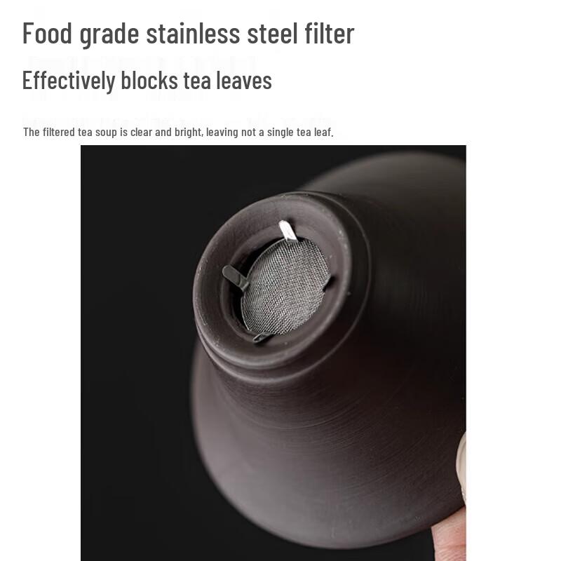 Gong He Jing Pin 9-Piece Zisha Ceramic Tea Set with Dual-Use Tray