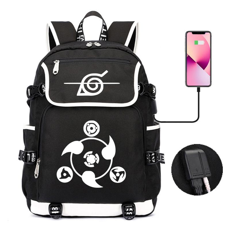 Backpack Day Manga Cartoon Printing Student School Bag Business Large Capacity Usb Computer Bag