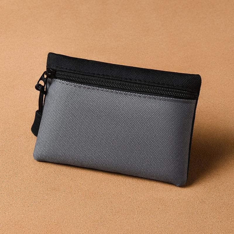 Mini-Wechselbeutel, einfach und tragbar, hochwertige Stoffaufbewahrung, Reißverschluss, kleine Geldbörse, Kartenetui, Münzbeutel für Studenten und Kinder.