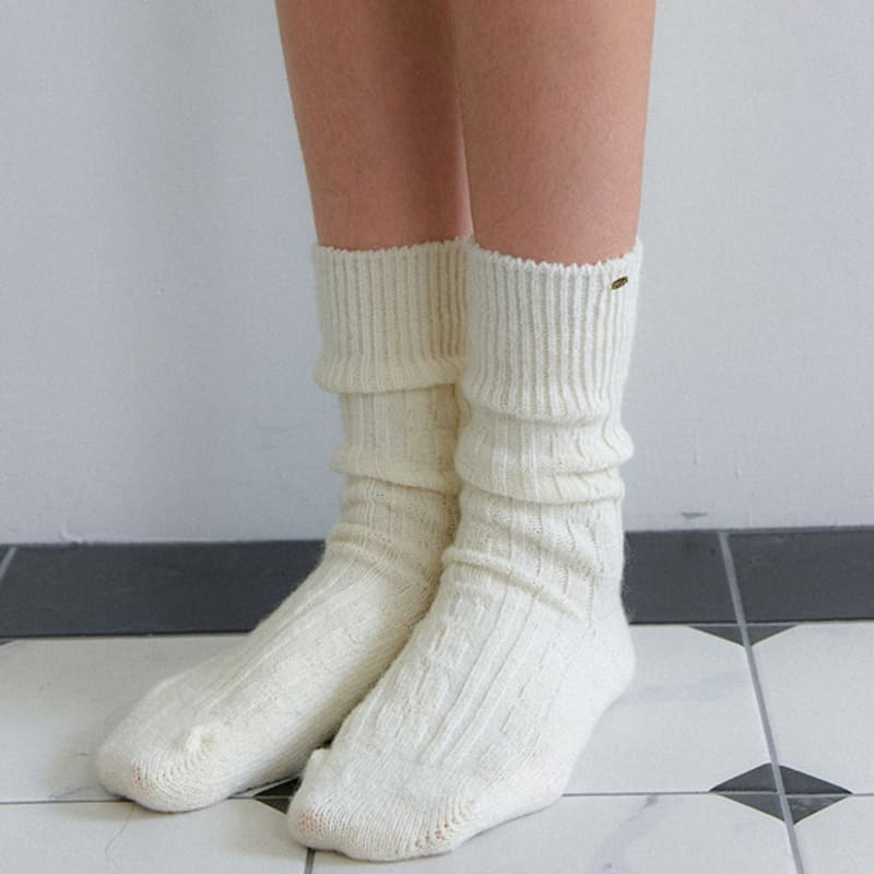 OVLA WOOL BLENDED KNIT SOCKS SO017