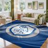 Sheffield Wednesday Design Crystal Velvet Rug Soft Decorative Mat for Bedroom Entrance