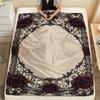 Couverture en flanelle imprimée avec des motifs vintage et magnifiques, Haute qualité, Confortable pour toutes les saisons, Décoration intérieure, Chaleur et confort, Parfait pour les cadeaux de Noël