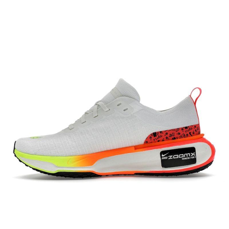 Nike ZoomX Invincible Run Flyknit 3 Pánské Bílá/Jasně Karmínová/Plátěná/Černá HF4915-100