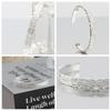 Hawaiian Jewelry Bangle Silver 925 Bracelet Scroll Plumeria Men Women