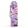 1PC Cheer Girl Sport Slogan Text Print 750ml Color Plastic Sports Water Bottle Leakproof Flip Straw Lid Suitable for Sports Office Home Use