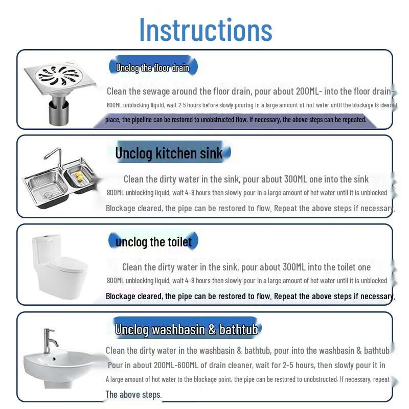 Vilosi Powerful Drain & Pipe Unclogging Gel