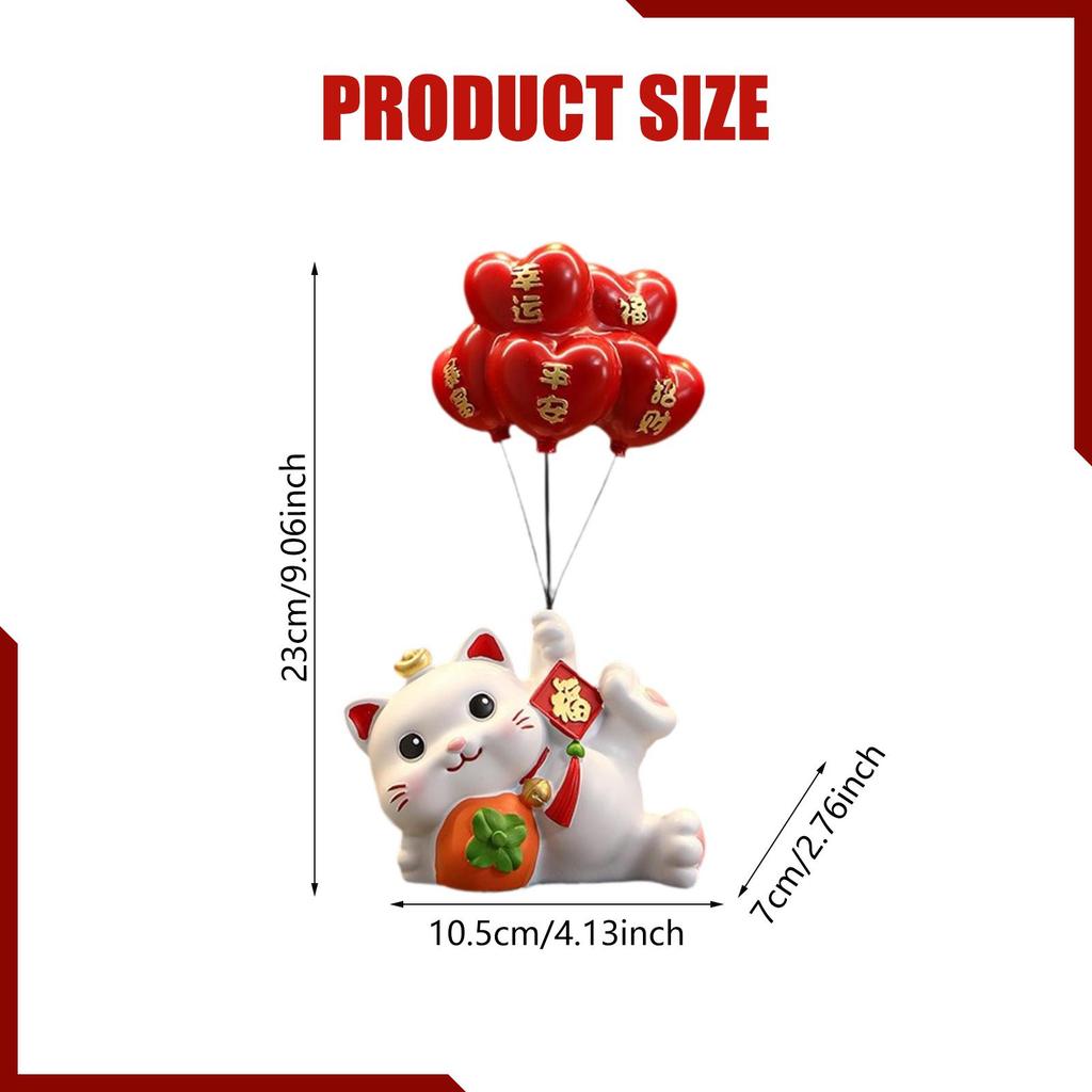 Decorative Cat Statue Resin Animal Sculpture Modern Tabletop Figurine Art Home Decor for Festival Entrance
