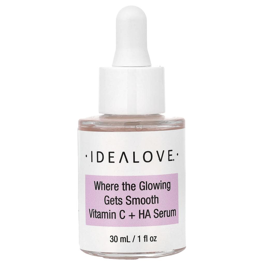 Idealove, Wear the Glowing Gets Smooth, Vitamin C + HA Serum, 30ml (1 fl oz)