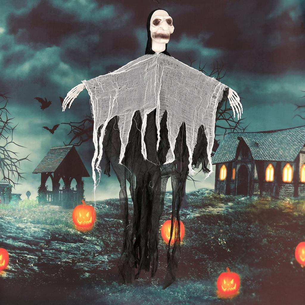 Halloween Witches Skeletons Specter Horror Themed Hanging Specter Props Party Supplies For Halloween Yard Decoration