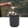 150ml Stainless Steel Stickless Coffee Dosing Cup, Anti-Flying Powder, Easy to Clean, Compatible with 58mm Italian Handle Espresso Machines, DIY Tool