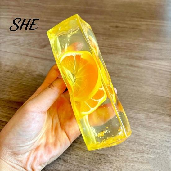 Soft Squeeze Toy for Anxiety TPR Stress Relief, Fruit Sensory Fidget Birthday Gifts Children Adults Kids, Handheld Decompression Office And
