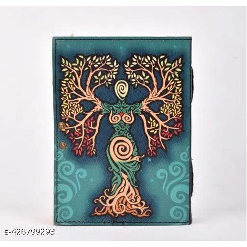 Mother of Earth Leather Journal 7*5 Inch , Handmade Antique Deckle Edge Paper, Leather Book, , Sketchbook , Notebook Journal