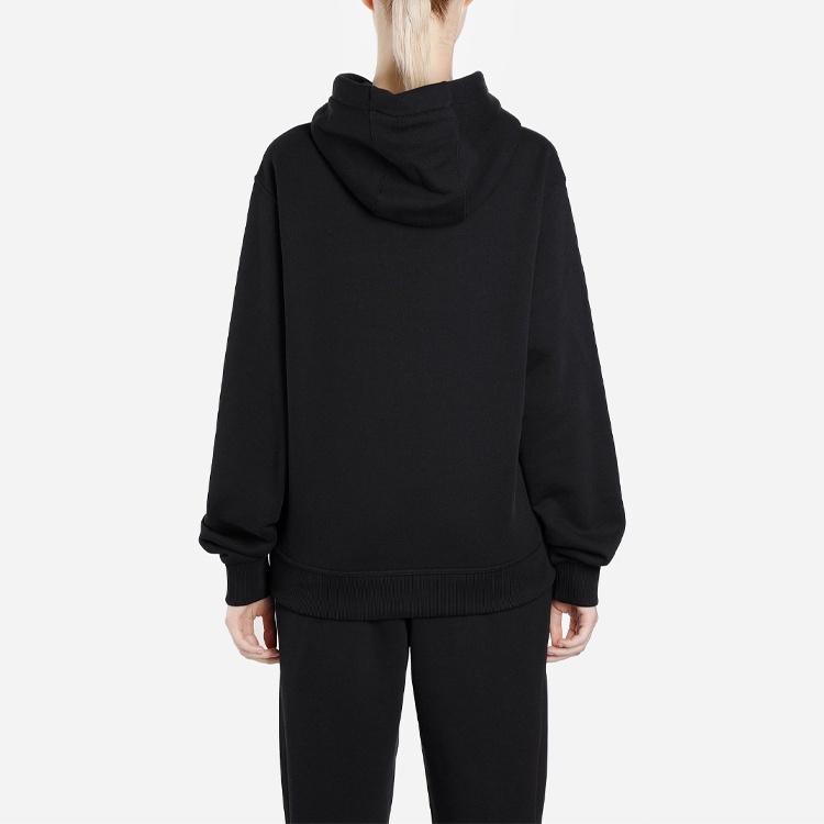 (WMNS) Burberry Hoodie Drawstring Hoodie Black Women's 80254491
