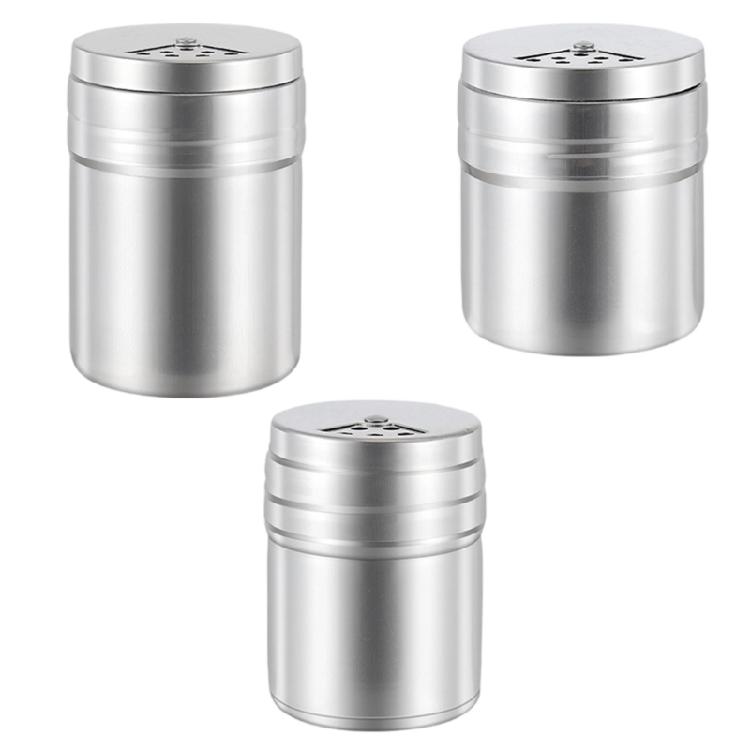 3Pieces Nonrust Steel Spices Bottles Assortment Superior Materials Diverse Size Stylish Look Hassle Release Maintenance for Food Preparation