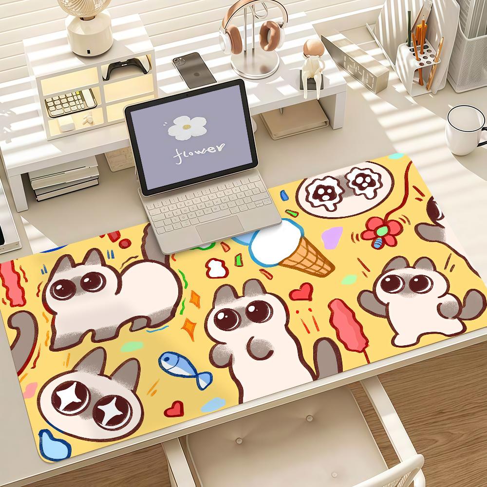 Cartoon Aazukisan Mouse Pad Anti Slip Rubber Edge Locked Thickened Laptop Gaming Desk Mat