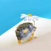 1 Stück Lustige Blume Igel Broschen Damen Tier Haustier Party Büro Lässige Broschen Anstecknadeln Geschenke