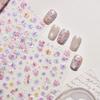 DIY Nail Art Stickers Self Adhesive Manicure Stickers Long Lasting Flowers Nails Decals  Nail Art