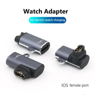 C/Micro/ios típusú USB töltőadapter Garmin Fenix ​​7/6/5 Instinct 2S Venu 2 Plus EPIX forerunner 745 óra töltés átalakítóhoz