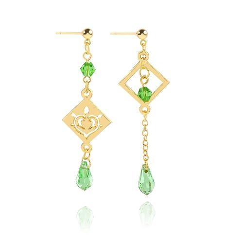 Game Genshin Impact Earring Tartaglia Hu Tao Venti Kaeya Alberich Aether Qiqi Keqing Cosplay Clip Earrings Foe Fans Jewelry Gift
