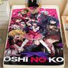1PC Oshi No Ko Print Flannel Blanket, High Quality All Seasons, Home Decor, Warmth and Comfort, Perfect for Christmas Gifts