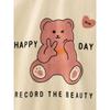 27home Children's Clothing Spring and Autumn Babies' Long Sleeve T-shirt Girl Bear Raglan Sleeve Clothes Baby Cotton Base Shirt