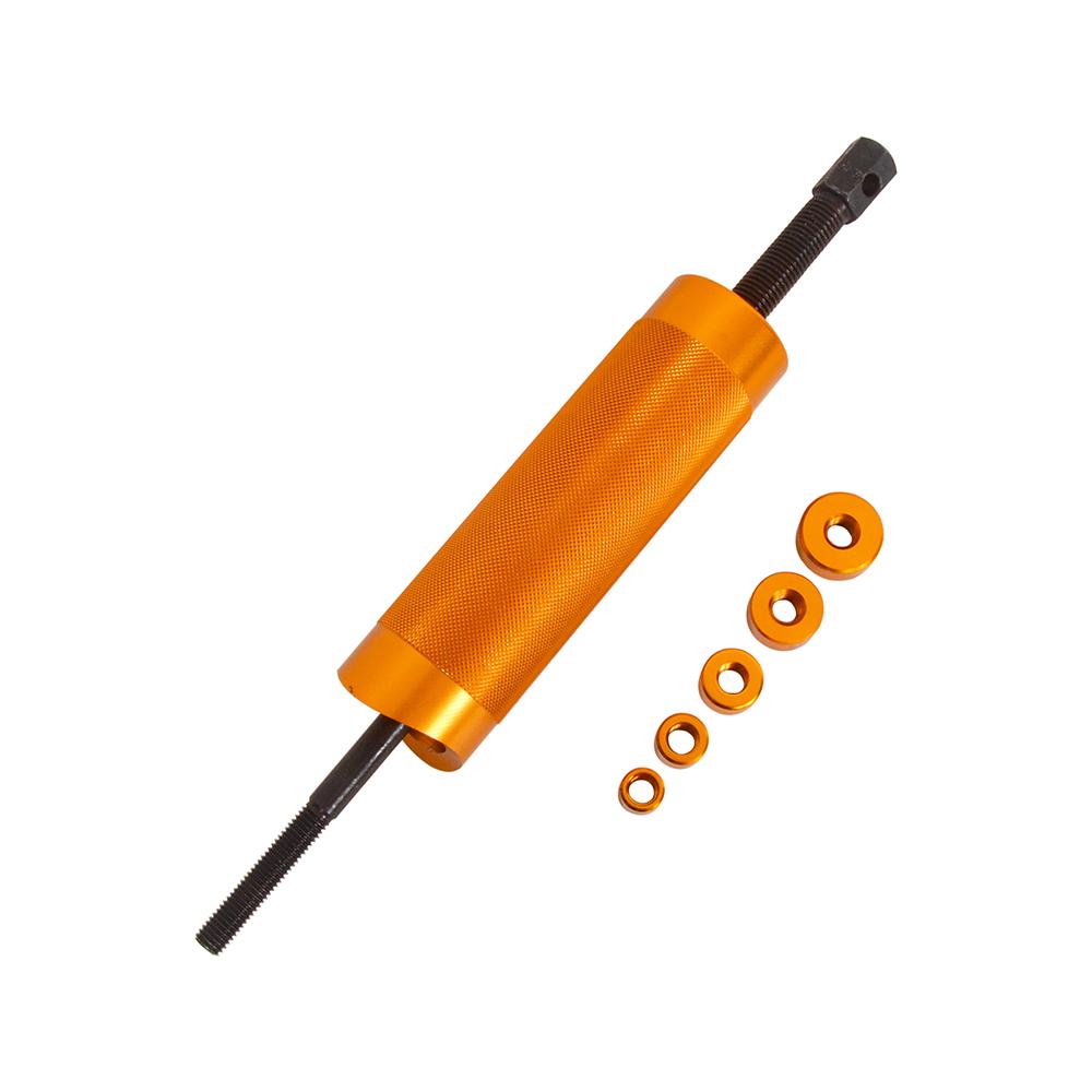 Motorcycle Piston Pin Puller Heavy-Duty Construction For Easy Installation and Removal Protects Engine 5 Adapters 11/13/16/19/22