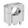 Pair 22mm28mm 18in 78in Motorcycle Handlebar Mount Clamps Riser Adapter CNC Aluminum AlloySilver