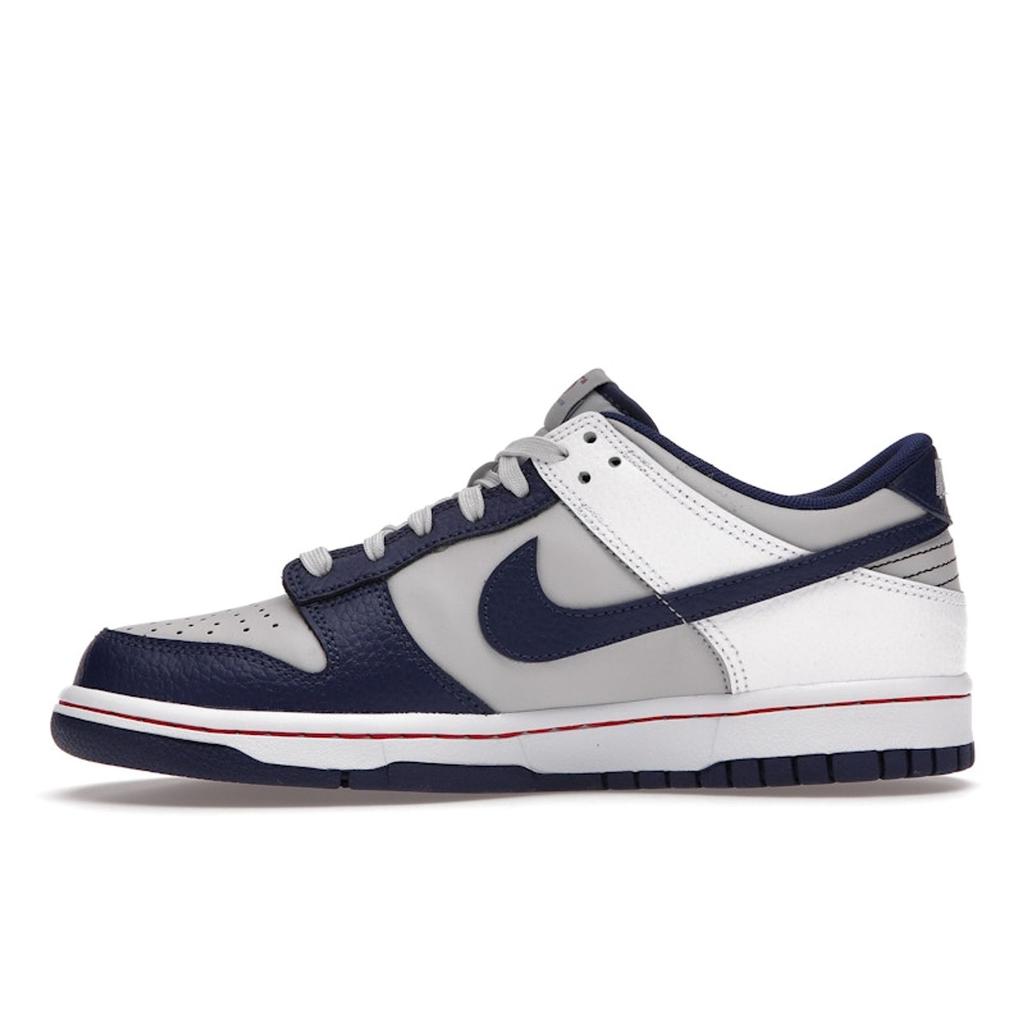 Nike NBA X Dunk Low EMB GS 75th Anniversary - Nets Kids Sneakers White Dark-Blue Grey DO6288-001