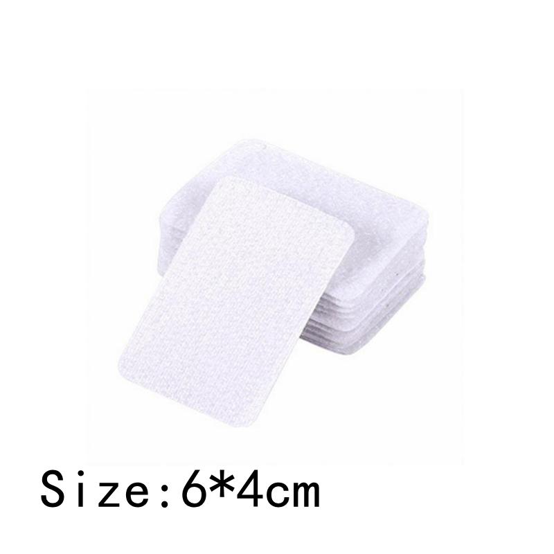 10 Pairs of Strong Self-adhesive Double-sided Adhesive Nylon Tape for Bed Sheet Sofa Cushion Carpet Non-slip Mat