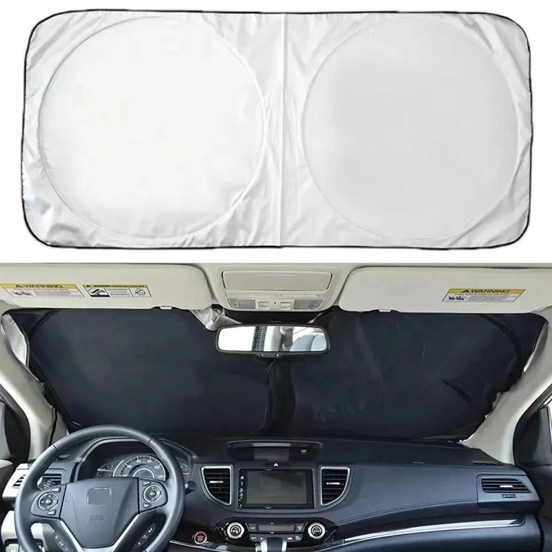 Car Windshield Sun Shade Anti-UV Interior Protector Folding Sunshade Cover Visor Auto Accessories Windscreen Parasol