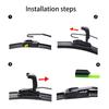 For Citroen Berlingo MK1 2000-2007 Car Wiper U-type Soft Rubber Boneless Wiper HD Quiet Durable Automotive Wiper 22"+21"