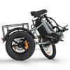 Cysum AG1 Pro All-Terrain Electric Tricycle 48V20AH Battery 750W Motor 150KM Range Cargo Electric Bicycle For Unisex