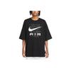 Nike Sportswear Letter Print American Vintage Loose Fit Round Neck Short Sleeve T-Shirt Men Tops Black FD1250-010
