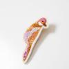 Hand embroidered bird brooch [mia] (ladies' clothes, women's accessories, bird), made in Japan, handmade, Scandinavian goods, gift, stylish, adult,